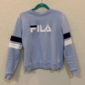 Light Blue FILA crewneck, women’s size S